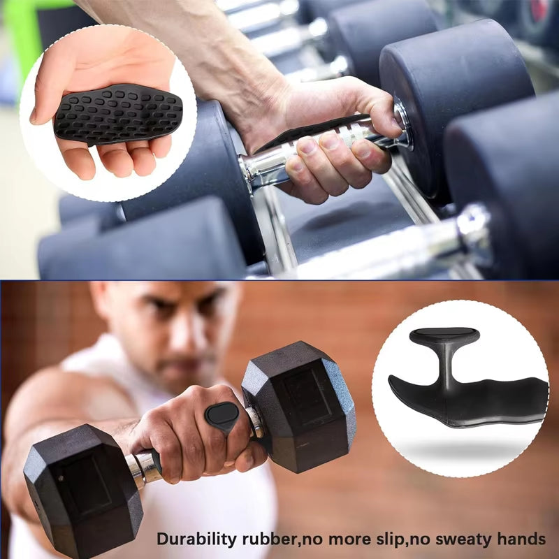 Silicone Sports Gloves for Gym Weightlifting Flexible Stretch Grip Barbell Anti-Slip Protection Fitness Strength Training Rubber