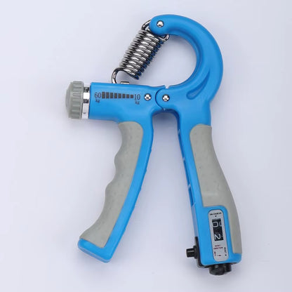 100KG Adjustable Spring Hand Grip with Digital Counter Hand Gripper Strengthener Strength Exercise Equipment