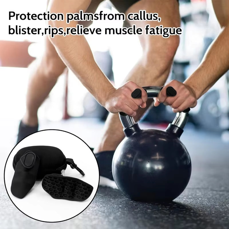 Silicone Sports Gloves for Gym Weightlifting Flexible Stretch Grip Barbell Anti-Slip Protection Fitness Strength Training Rubber